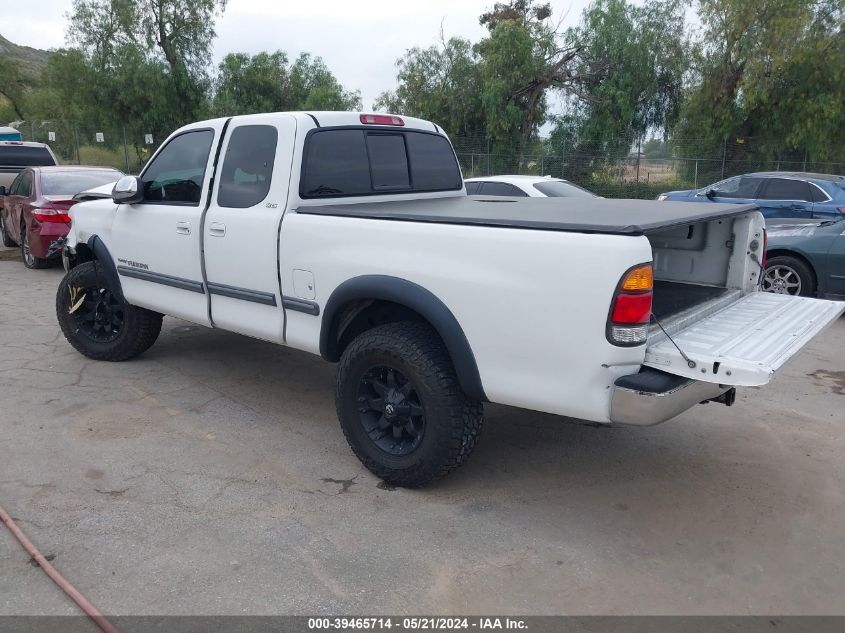 2000 Toyota Tundra Access Cab/Access Cab Sr5 VIN: 5TBRT3410YS072711 Lot: 39465714