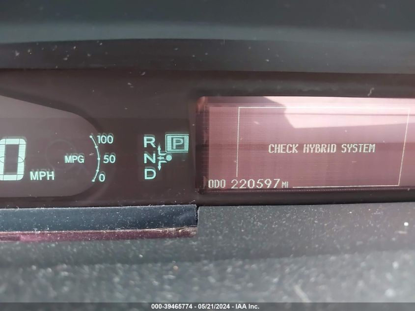 2011 Toyota Prius Two VIN: JTDKN3DU4B1445802 Lot: 39465774