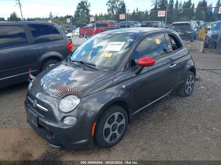 2015 Fiat 500E Battery Electric VIN: 3C3CFFGE3FT527384 Lot: 39465804