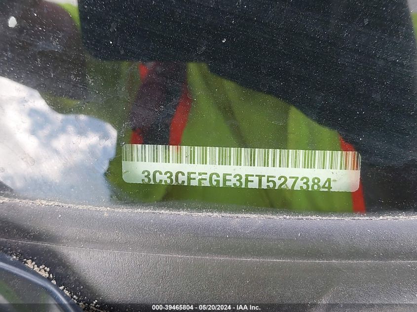 2015 Fiat 500E Battery Electric VIN: 3C3CFFGE3FT527384 Lot: 39465804