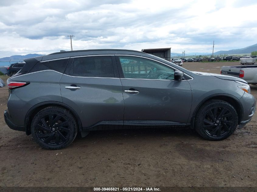 2018 Nissan Murano Sl VIN: 5N1AZ2MH5JN141605 Lot: 39465821