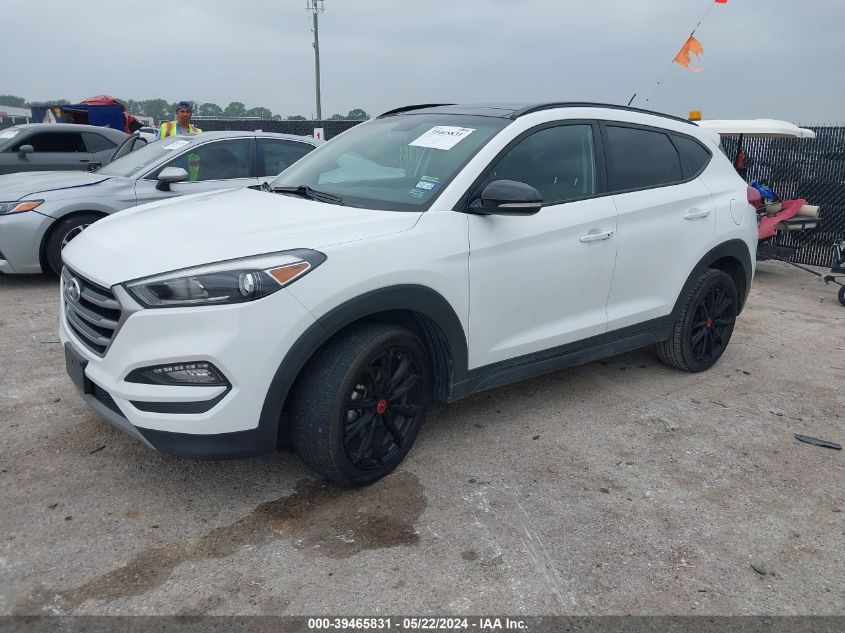 2017 Hyundai Tucson Night VIN: KM8J33A26HU550395 Lot: 39465831