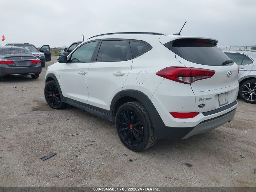 2017 Hyundai Tucson Night VIN: KM8J33A26HU550395 Lot: 39465831