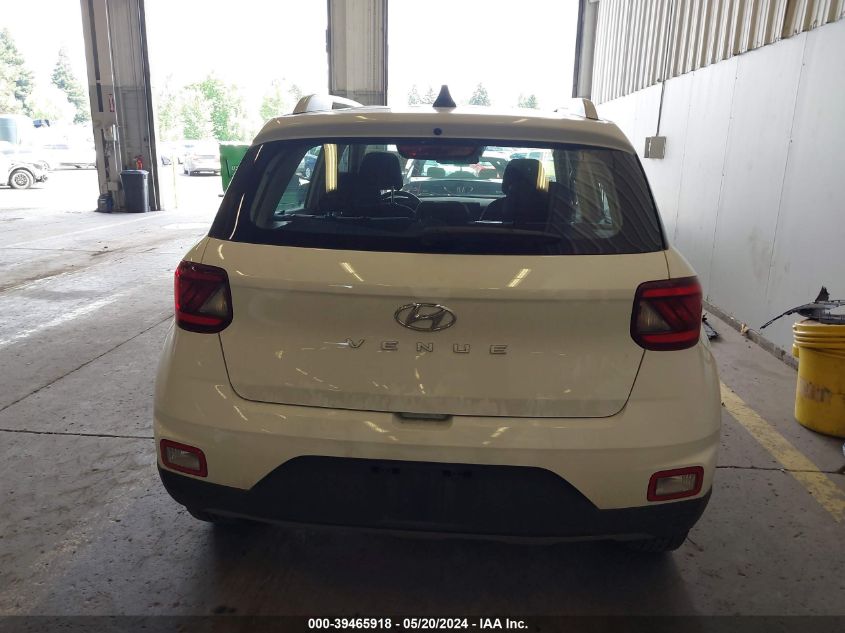 2021 Hyundai Venue Sel VIN: KMHRC8A3XMU081637 Lot: 39465918