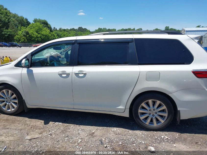 2015 Toyota Sienna Limited Premium 7 Passenger VIN: 5TDYK3DC8FS574175 Lot: 39465976