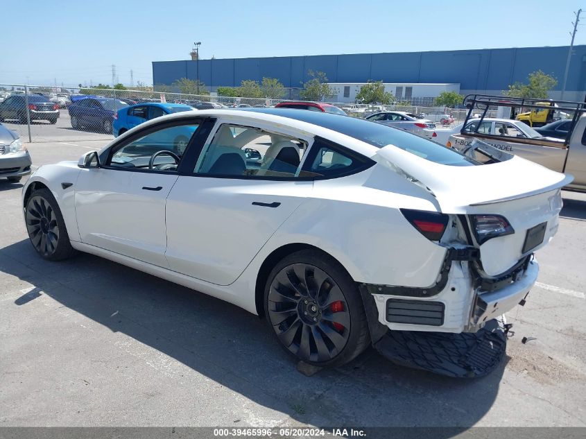 2021 Tesla Model 3 Performance Dual Motor All-Wheel Drive VIN: 5YJ3E1EC2MF076270 Lot: 39465996