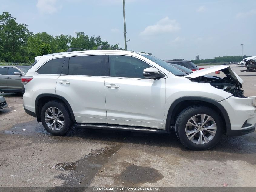 2015 Toyota Highlander Xle V6 VIN: 5TDKKRFH4FS102864 Lot: 39466001