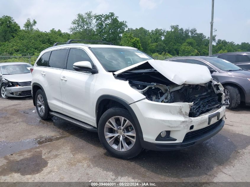 2015 TOYOTA HIGHLANDER XLE V6 - 5TDKKRFH4FS102864