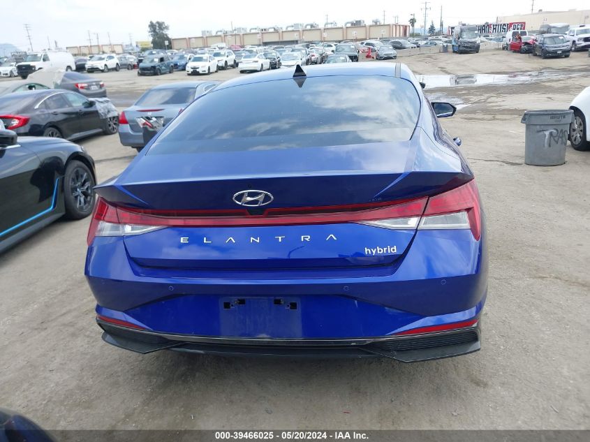 2023 Hyundai Elantra Hybrid Limited VIN: KMHLN4AJ4PU069754 Lot: 39466025