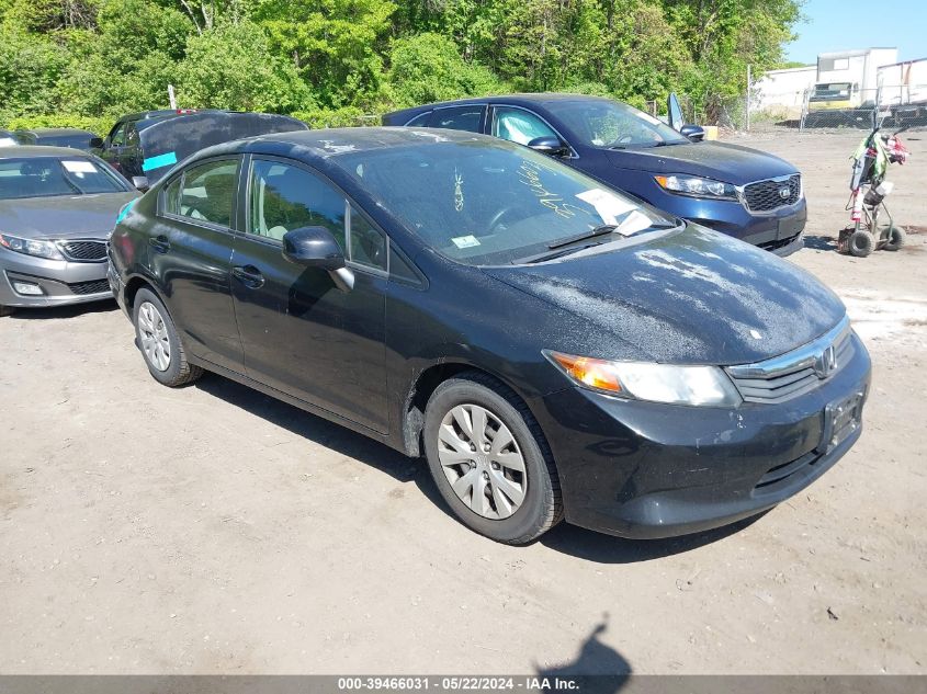 2012 Honda Civic Lx VIN: 2HGFB2F58CH556822 Lot: 39466031