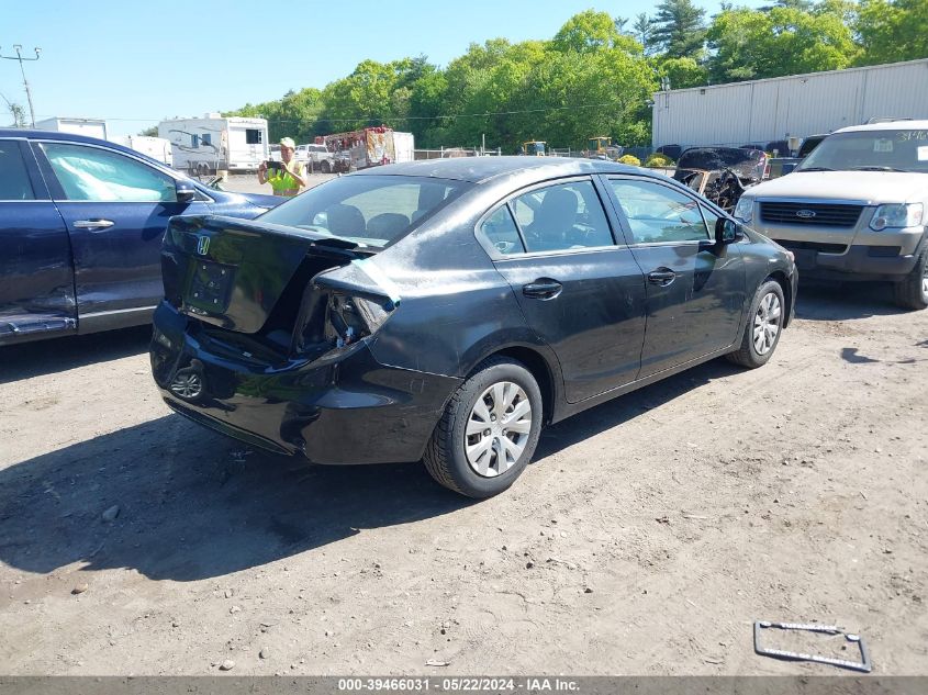 2012 Honda Civic Lx VIN: 2HGFB2F58CH556822 Lot: 39466031