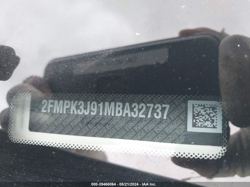 2021 FORD EDGE SEL - 2FMPK3J91MBA32737