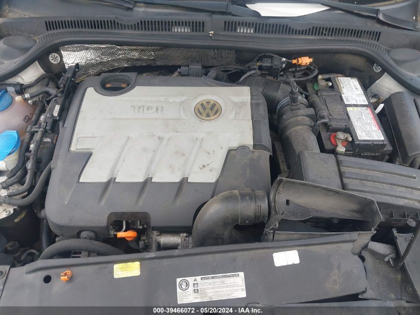 2011 Volkswagen Jetta 2.0L Tdi VIN: 3VWLL7AJ9BM053183 Lot: 39466072