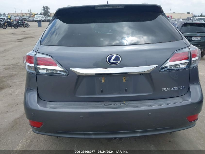 2013 Lexus Rx 450H VIN: JTJBC1BA7D2052406 Lot: 39466077