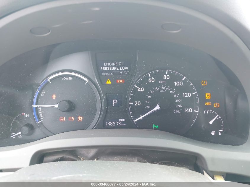 2013 Lexus Rx 450H VIN: JTJBC1BA7D2052406 Lot: 39466077