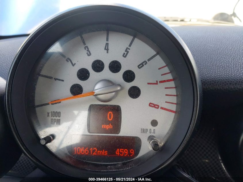 2012 Mini Cooper S VIN: WMWZP3C54CT249994 Lot: 39466125