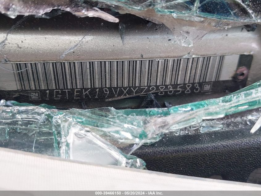 2000 GMC Sierra 1500 Sle VIN: 1GTEK19VXYZ283583 Lot: 39466150