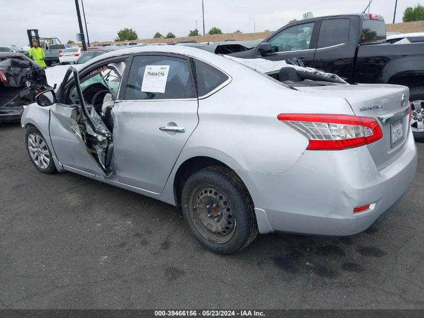 2015 Nissan Sentra S VIN: 3N1AB7AP0FY288283 Lot: 39466156