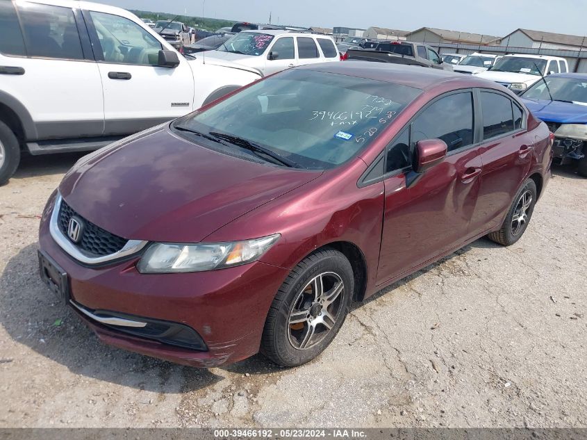 2015 Honda Civic Lx VIN: 19XFB2F50FE101722 Lot: 39466192