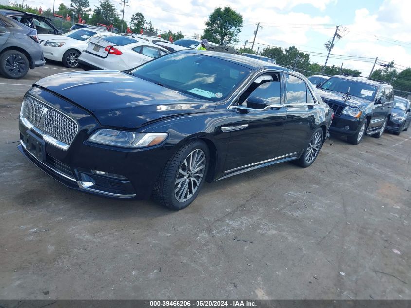 2017 Lincoln Continental Select VIN: 1LN6L9SK4H5612183 Lot: 39466206