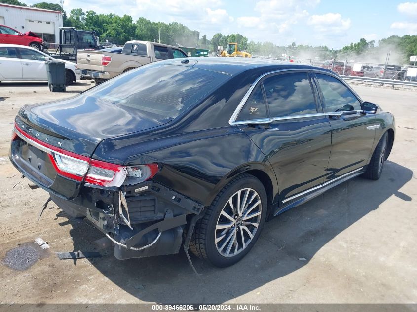 2017 Lincoln Continental Select VIN: 1LN6L9SK4H5612183 Lot: 39466206