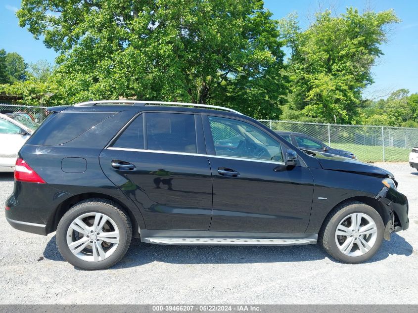 2012 Mercedes-Benz Ml 350 4Matic VIN: 4JGDA5HB4CA063551 Lot: 39466207