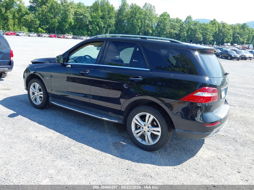 2012 Mercedes-Benz Ml 350 4Matic VIN: 4JGDA5HB4CA063551 Lot: 39466207