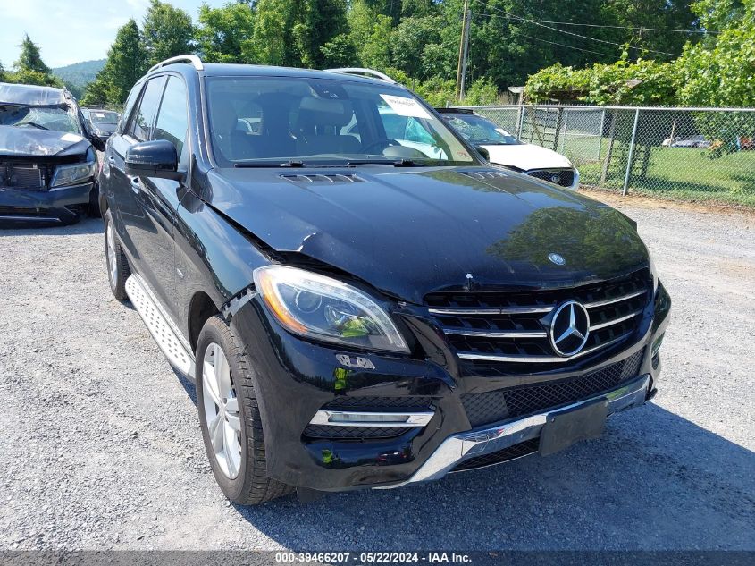 2012 Mercedes-Benz Ml 350 4Matic VIN: 4JGDA5HB4CA063551 Lot: 39466207