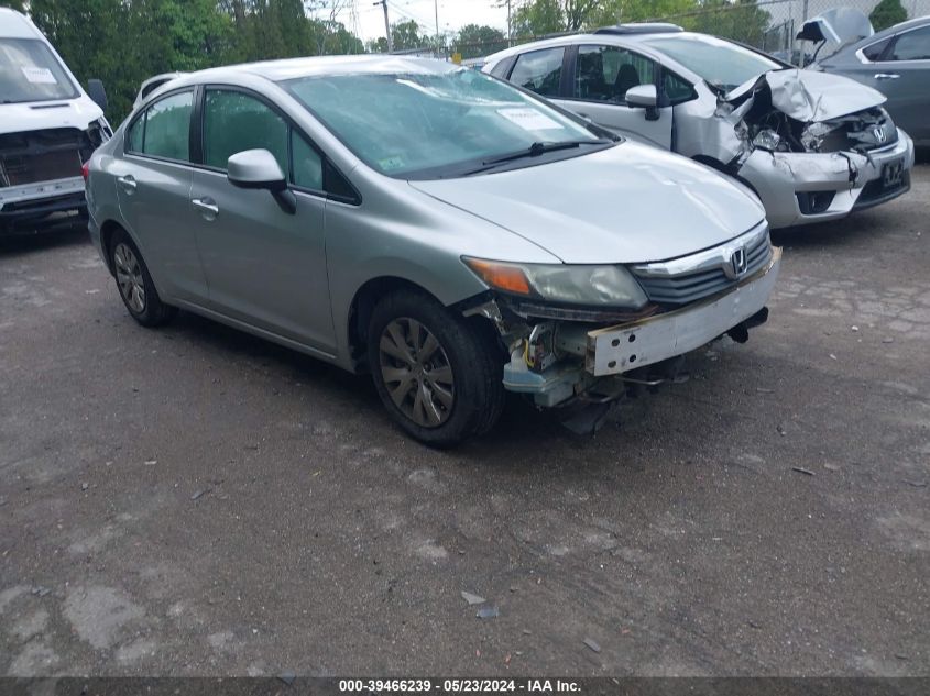 2012 Honda Civic Lx VIN: 2HGFB2F5XCH328806 Lot: 39466239