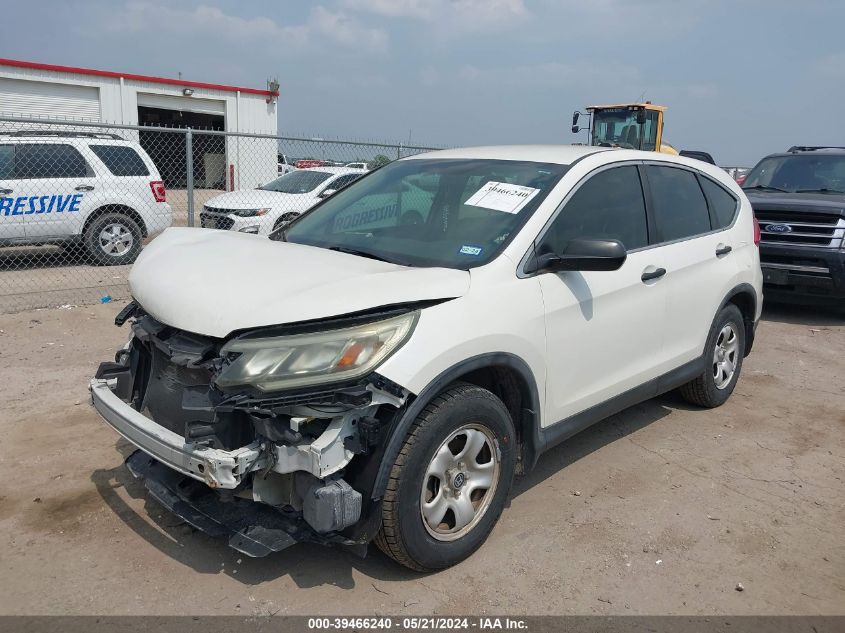 2015 Honda Cr-V Lx VIN: 5J6RM3H35FL001156 Lot: 39466240