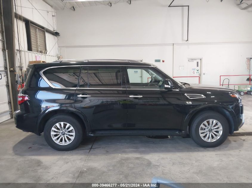 2022 Nissan Armada Sv 4Wd VIN: JN8AY2AD1N9676393 Lot: 39466277