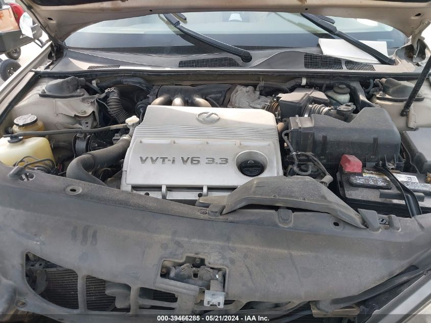 2005 Lexus Es 330 VIN: JTHBA30G755087120 Lot: 39466285