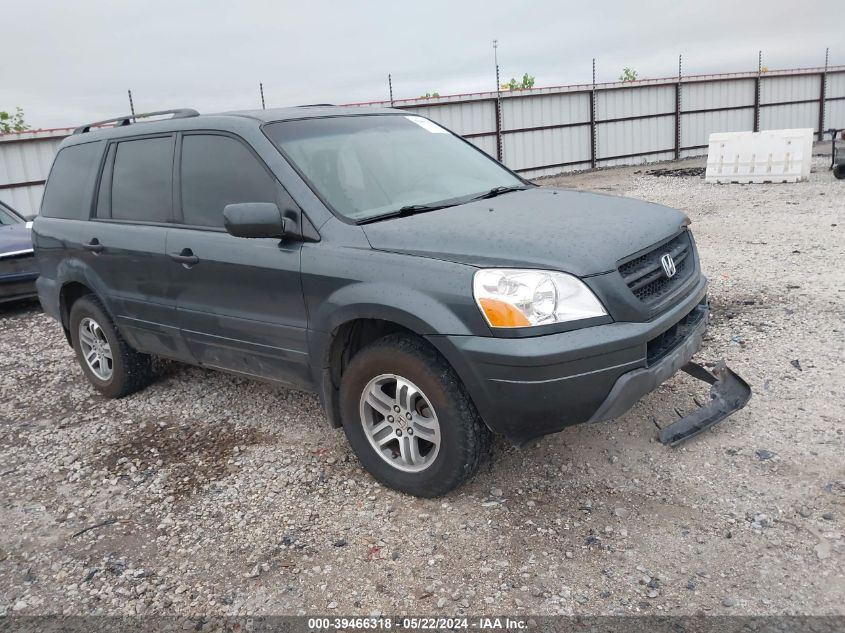 2005 Honda Pilot Ex-L VIN: 5FNYF18655B036520 Lot: 39466318