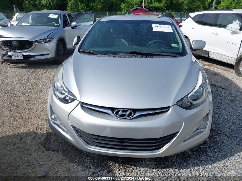 2015 Hyundai Elantra Se VIN: 5NPDH4AE6FH603560 Lot: 39466331