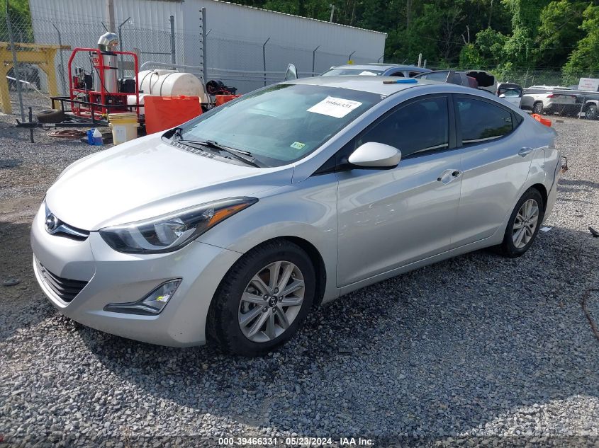 2015 Hyundai Elantra Se VIN: 5NPDH4AE6FH603560 Lot: 39466331