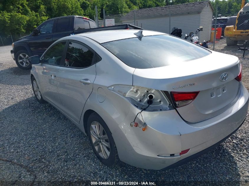 2015 Hyundai Elantra Se VIN: 5NPDH4AE6FH603560 Lot: 39466331