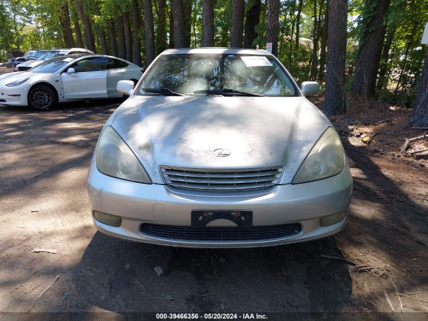 2003 Lexus Es 300 VIN: JTHBF30G935037799 Lot: 39466356