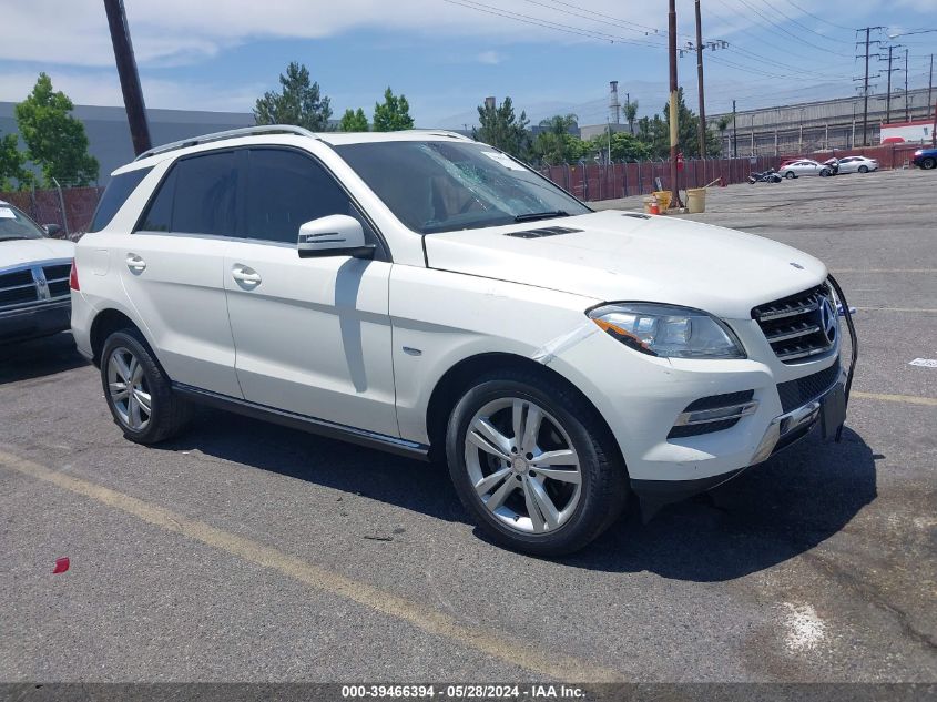 2012 Mercedes-Benz Ml 350 4Matic VIN: 4JGDA5HB0CA049145 Lot: 39466394