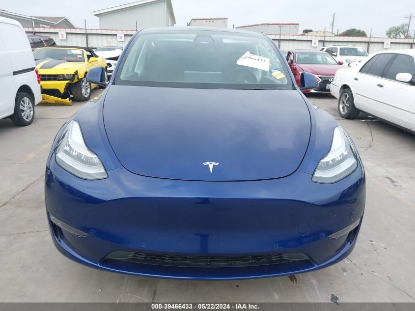 2022 Tesla Model Y Long Range Dual Motor All-Wheel Drive VIN: 7SAYGDEE9NA001585 Lot: 39466433