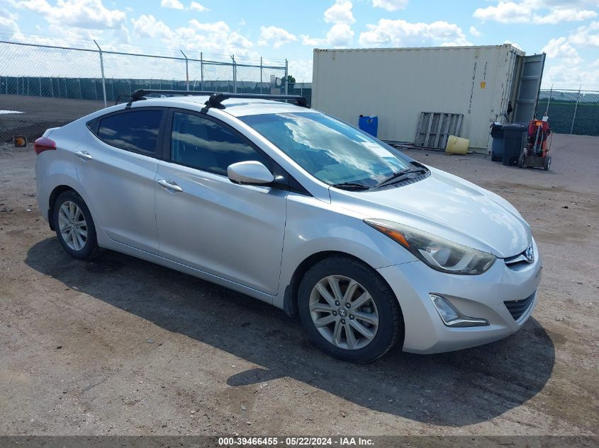 2015 Hyundai Elantra Se VIN: KMHDH4AE3FU230897 Lot: 39466455