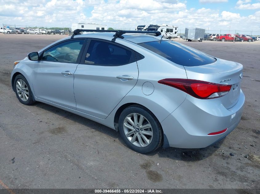 2015 Hyundai Elantra Se VIN: KMHDH4AE3FU230897 Lot: 39466455