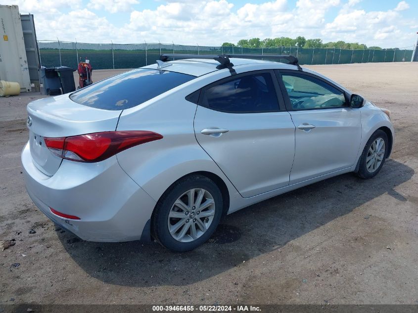 2015 Hyundai Elantra Se VIN: KMHDH4AE3FU230897 Lot: 39466455