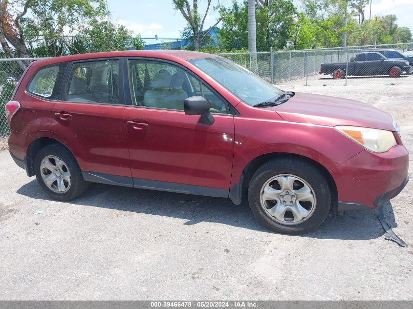 2014 Subaru Forester 2.5I VIN: JF2SJAAC0EH484203 Lot: 39466478