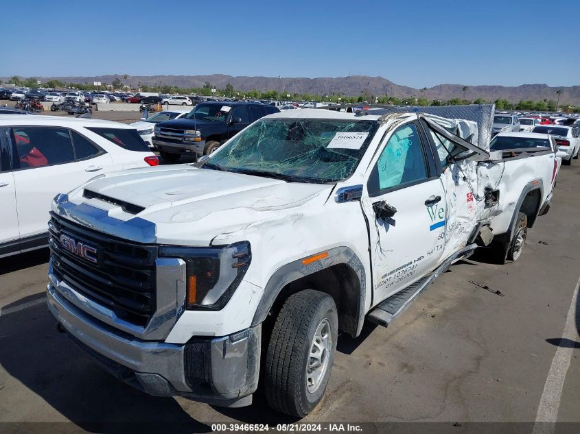 2024 GMC Sierra 2500Hd 4Wd Long Bed Pro VIN: 1GT49LE77RF165441 Lot: 39466524