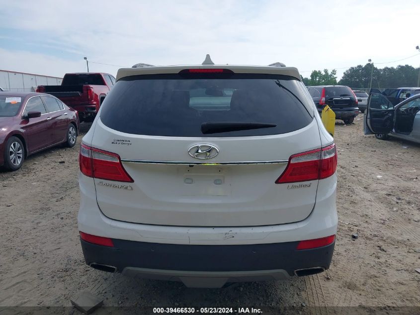 2014 Hyundai Santa Fe Limited VIN: KM8SR4HF2EU038601 Lot: 39466530