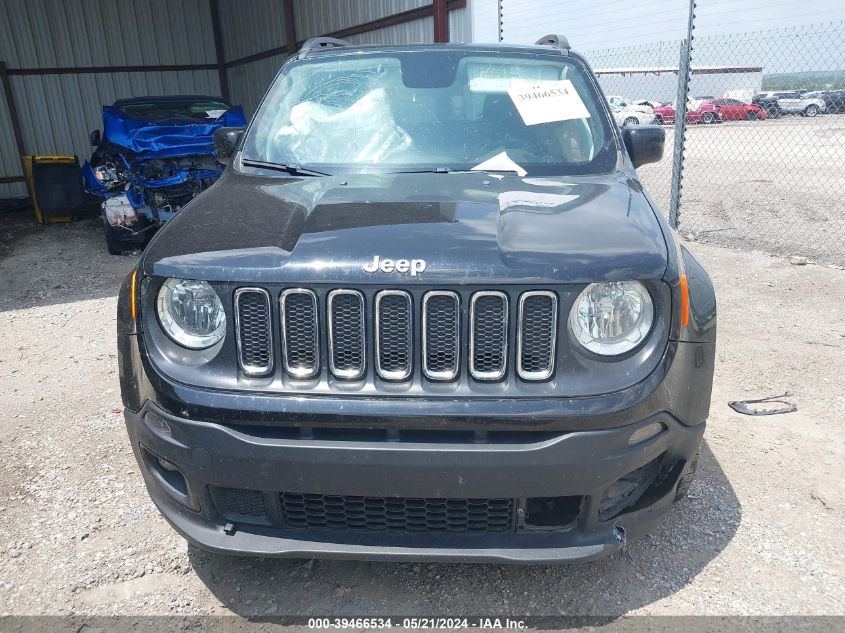 2018 Jeep Renegade Latitude Fwd VIN: ZACCJABB4JPJ20892 Lot: 39466534