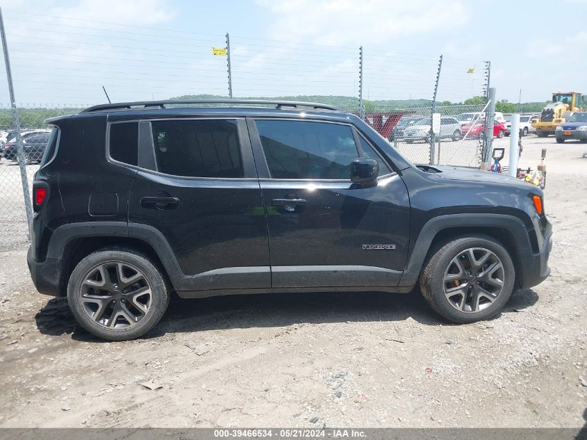 2018 Jeep Renegade Latitude Fwd VIN: ZACCJABB4JPJ20892 Lot: 39466534