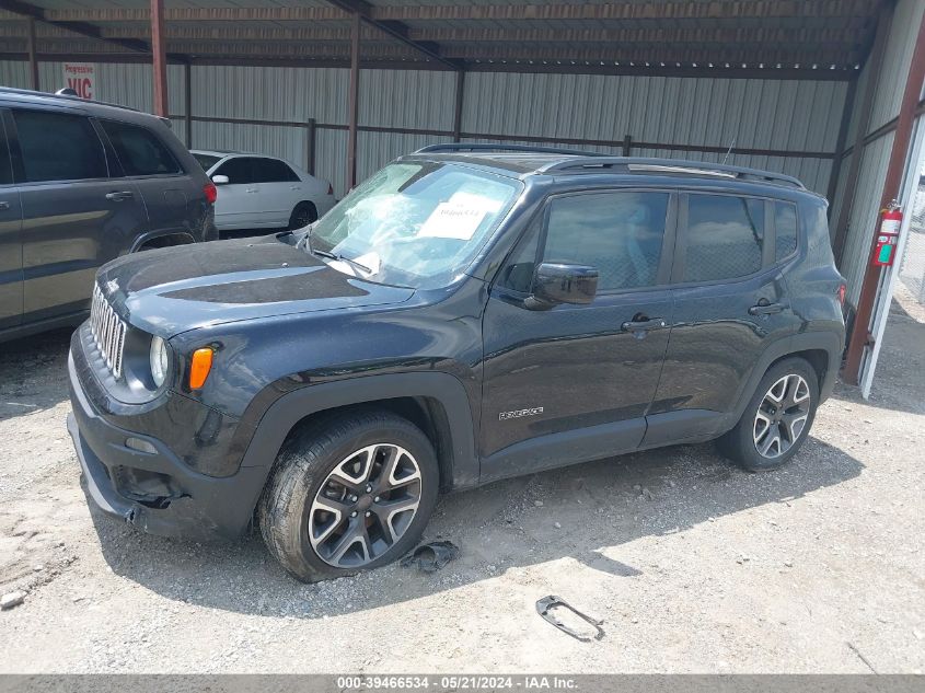 2018 Jeep Renegade Latitude Fwd VIN: ZACCJABB4JPJ20892 Lot: 39466534