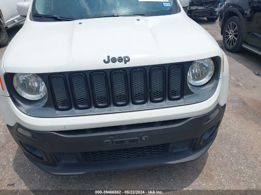 2017 Jeep Renegade Altitude Fwd VIN: ZACCJABBXHPF00221 Lot: 39466582