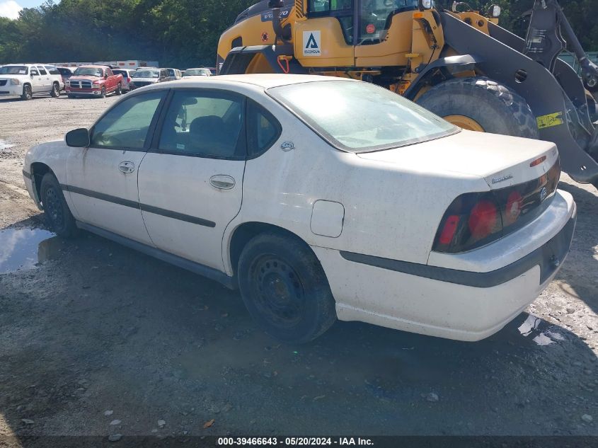 2004 Chevrolet Impala VIN: 2G1WF52E949384363 Lot: 39466643